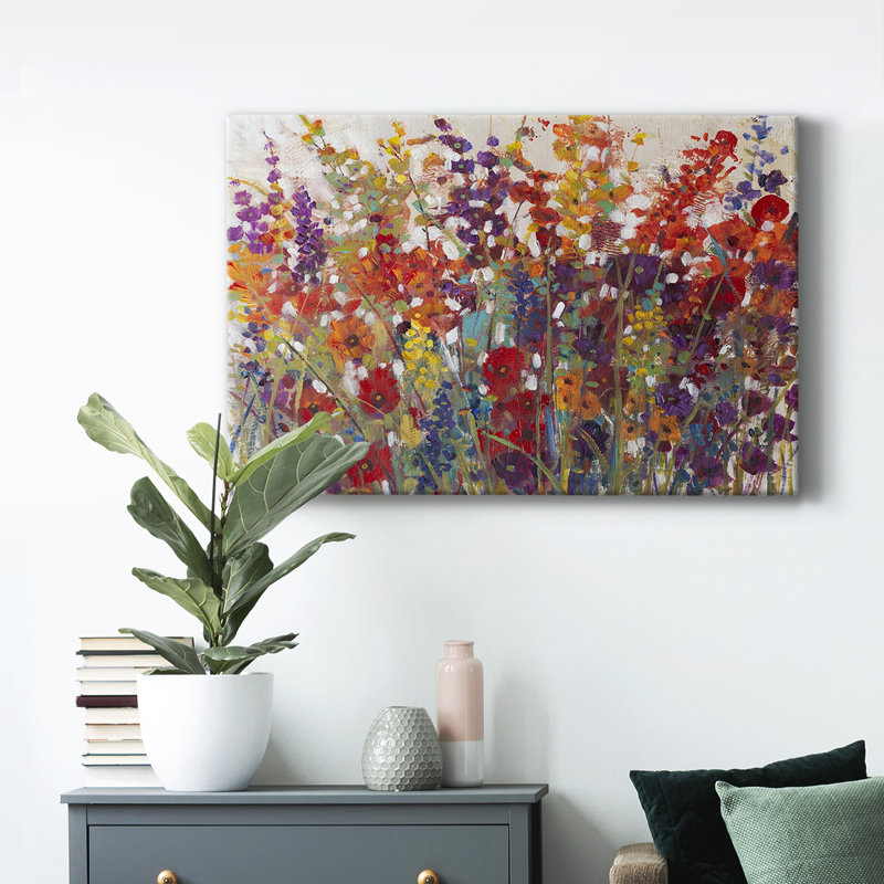 Variété de fleurs II - impression sur toile tendue, L 27 po x H 18 po