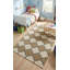 Tapis beige en laine touffeté à la main Trellis