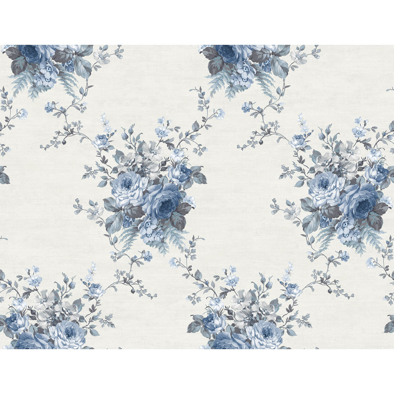 Seabrook Designs Brynn Bouquet, Bleu / Argent