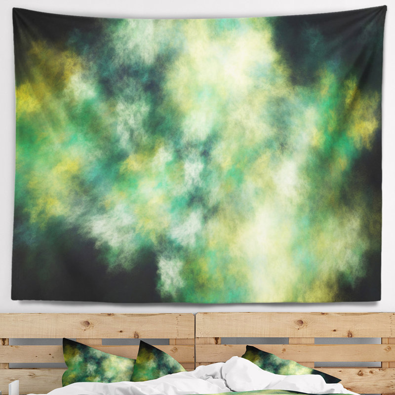 Tapisserie bleu ciel abstract perfect starry, H 78 po x l 92 po