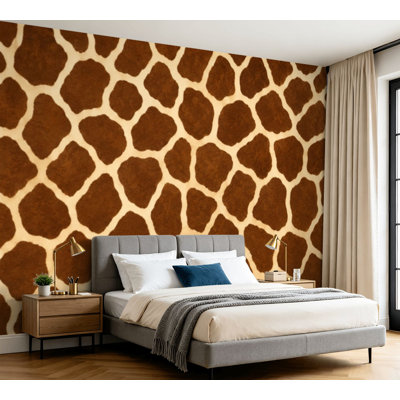 Wall Mural Peel and Stick Wallpaper Abstract modern giraffe seamless Animals trendy Self-Adhesive Removable Contact Paper Wall Decor for Living Room Bedroom 100"H x 144"W