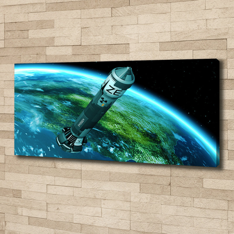 Nuclear Missile - Wrapped Canvas Print