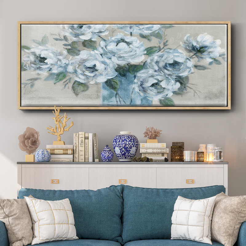 Tender Roses- Framed Canvas