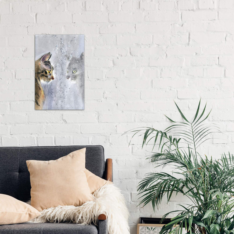 Cat By The Window II - Wrapped Canvas Painting, 101.6 cm H x 66.04 cm W x 3.175 cm D