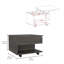 Table basse carrée à plateau relevable avec rangement dissimulé, roulettes verrouillables, tablette ouverte, finition brune