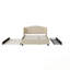 Grand lit plateforme tapissier avec lit gigogne simple et 2 tiroirs-760901338
