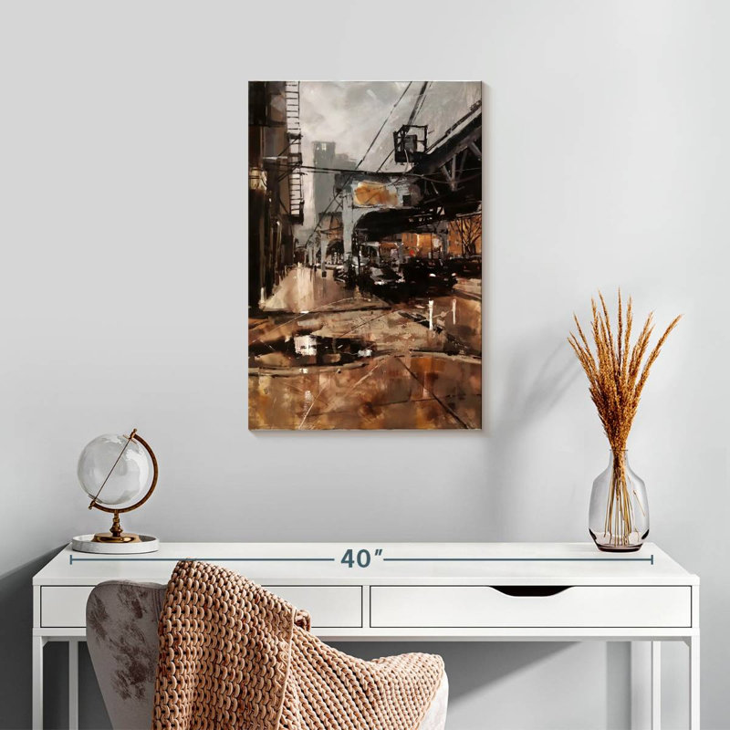 Sireci Fall In Chicago, 24" H x 16" W