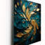 Mandala mystique turquoise et or - Horloges murales spirales abstraites-383661756