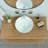 16"X16" White Ceramic Round Vessel Bathroom Sink