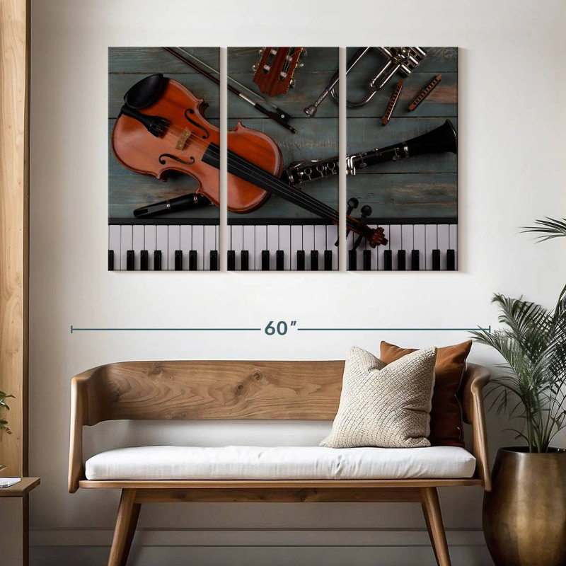 Abarca Various Musical Instruments, 32" H x 50" W