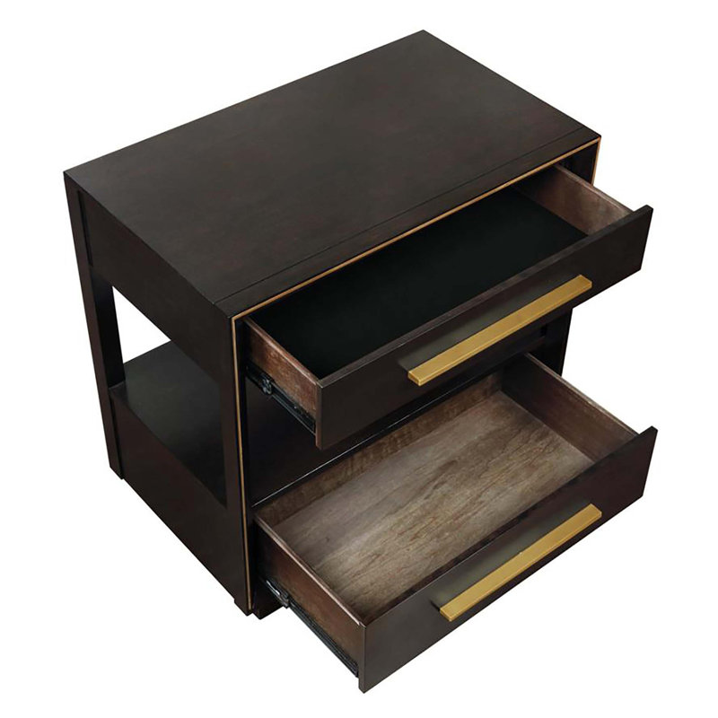 Table de chevet 2 tiroirs