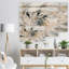 Art floral en verre coloré blanc - grande toile murale d'art floral-908805937-904534447-908805942