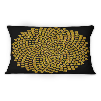 Coussin Sunflowers Seed In Fibonacci - imprimé moderne