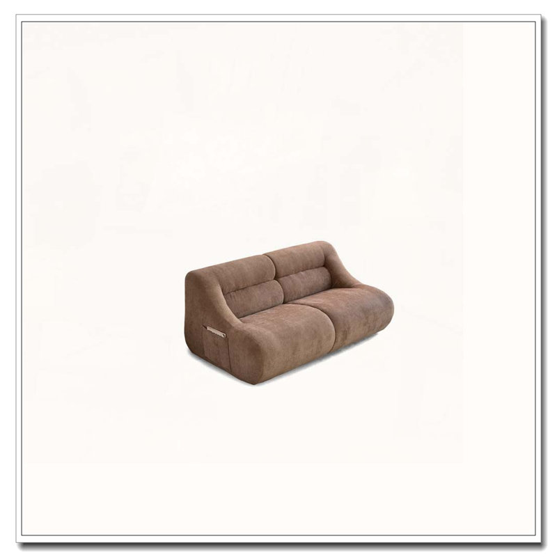 Canapé moderne avec tissu chenille, Brun