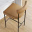 Tabouret de bar en similicuir avec pieds en métal-1107554576-1082854849-1122663135