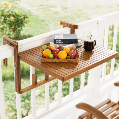 Siffre Rectangular 27.6'' L x 29.5'' W Balcony Folding Patio Tables