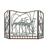 Crane Flock Decorative Fireplace Screen