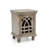 Antique Grey Wood Nightstand