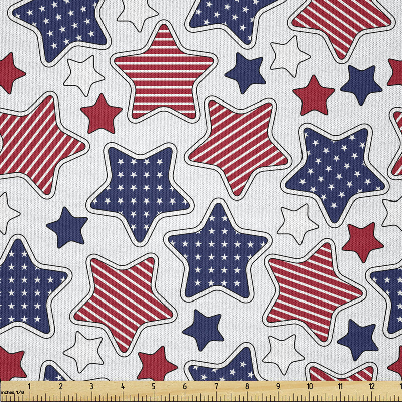 Beaverton Grunge Celebration of Independence Day of United States of America Multi-Purpose Fabric