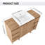 Ensemble de meuble-lavabo simple 48 po avec plateau en résine Bellmead-490113217