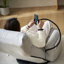 Fauteuil ergonomique réglable en gris, rotatif à 360 °, structure en métal, siège souple pour un moment de détente, degré de gris rotatif avec réglages, détente et plaisir-130794363