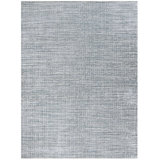Simplicity Comfort Plaid Area Rug in Light Blue/Beige