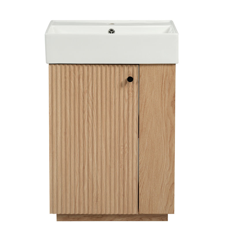 Meuble-lavabo 21,6 po avec lavabo en céramique