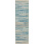 Poyen Abstract Machine Woven Area Rug in Blue