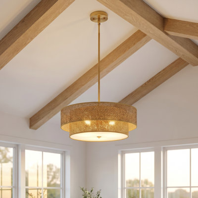 Modern Boho Drum Lamp