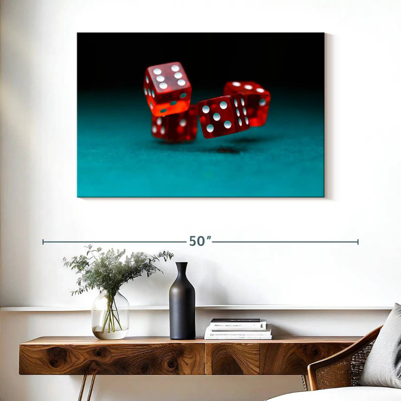 Senne Rolling Dice, 26" H x 39" W