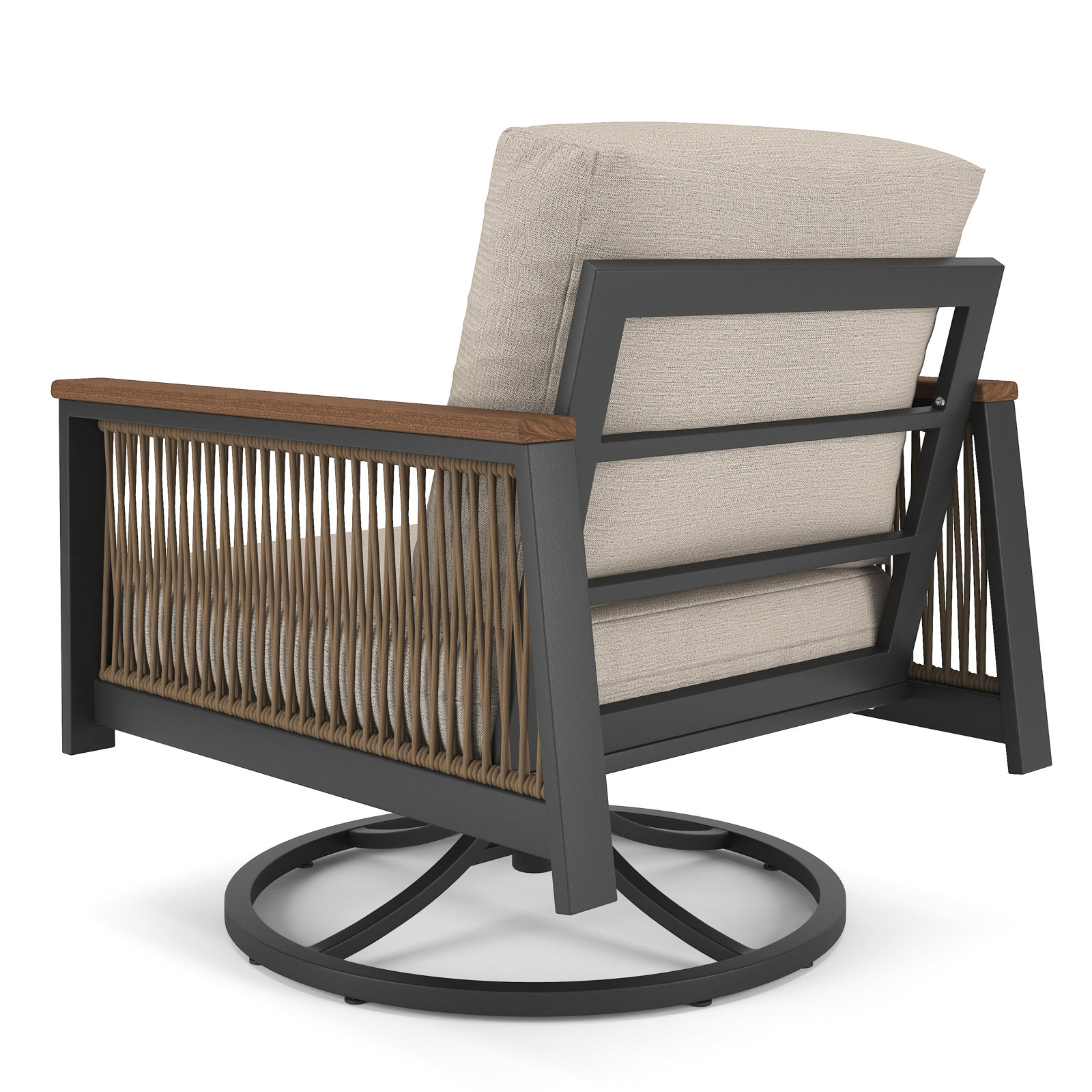 Townsend Sunbrella® Patio Rocking Chair, Cast Silver Sunbrella®