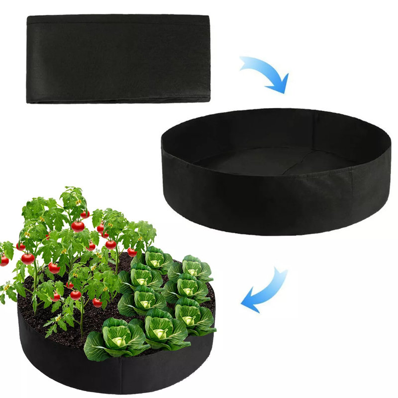 Heavy Duty Thickened Plant Grow Bags, 11" H x 35" W x 35" D