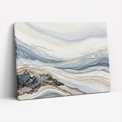 «Gallery Wrap», art mural sur toile pour le salon, la chambre à coucher, le bureau ou le vestibule - décoration murale décorative avec paysage abstrait
