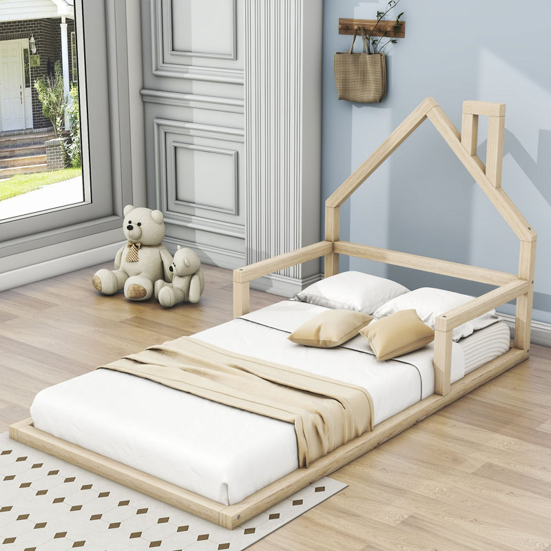 Twin Platform Bed, Natural