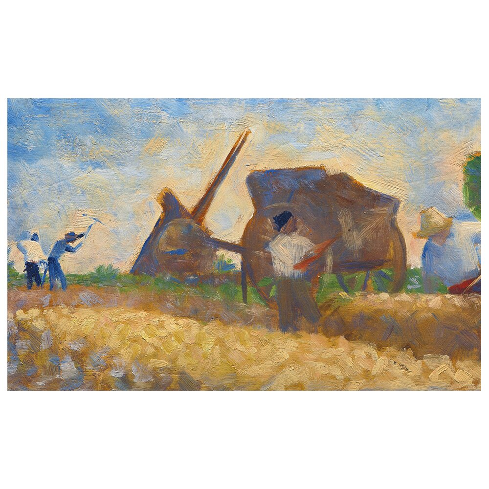 Leinwandbild Die Arbeiter von Georges Seurat