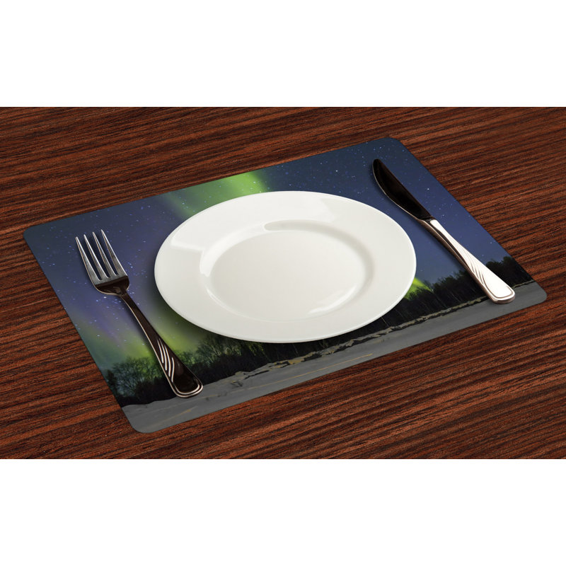 Polyester Abstract Rectangle Placemat
