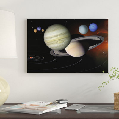 «Solar System II» par Stocktrek Images - Impression sur toile tendue