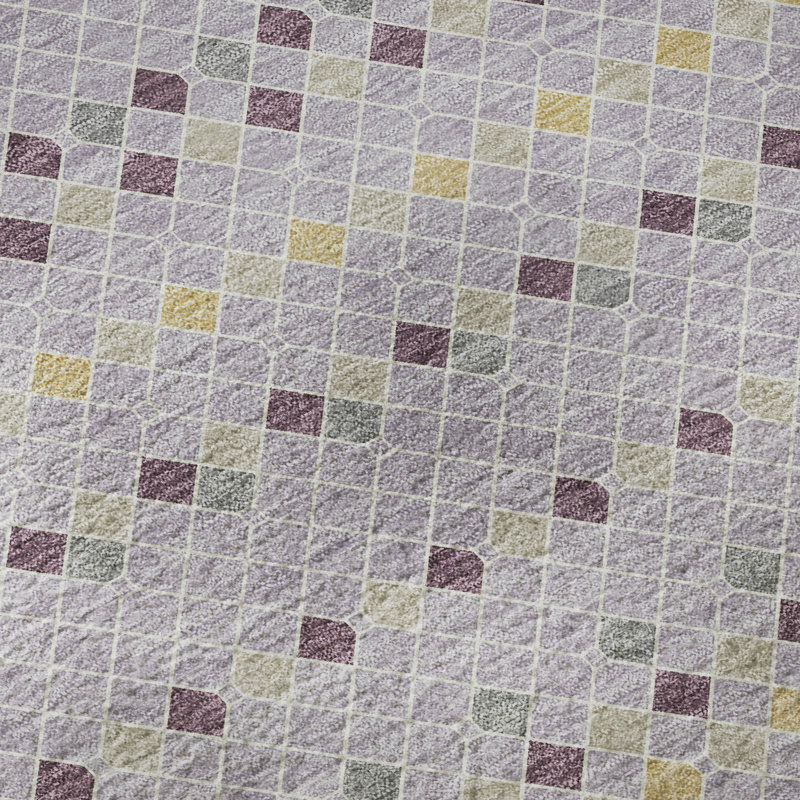 Tapis à rayures Sykora AMF1408 lavable à la machine de qualité supérieure, Tapis de couloir 2 pi 3 po x 7 pi 6 po