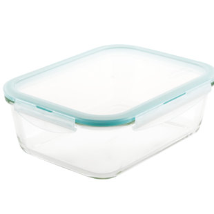 120 Oz 15 Cup Large Glass Food Storage Containers with Lids