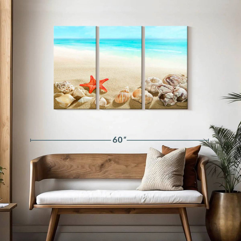Alvord Seashells At The Beach, 28" H x 45" W