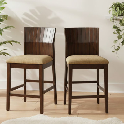 Ensemble de 2 chaises à hauteur de comptoir Clara