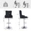 Ensemble de 4 tabourets de bar pivotants à hauteur réglable avec base Chorme-119044950