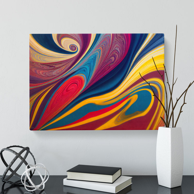 Marbling Art Vol.6 - Wrapped Canvas Print, 50cm H x 76cm W x 3cm D