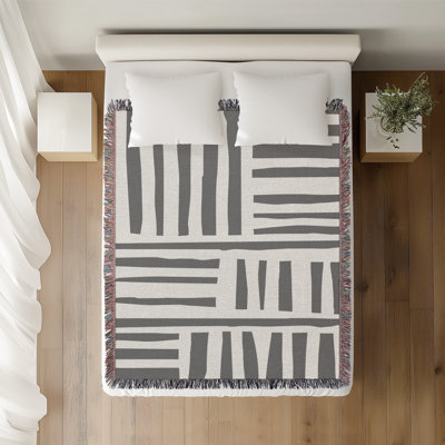 Pereto Abstract Print Cotton Throw Blanket