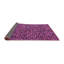 Tapis rose / mauve foncé / noir tissé à la machine Breedenjr-1572224048