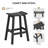 6-pieces Patio Bar Set, All Weather Hips Outdoor Waterproof 4-person Outdoor Bar Height Table And Stools, Black-1643681073-1639796295