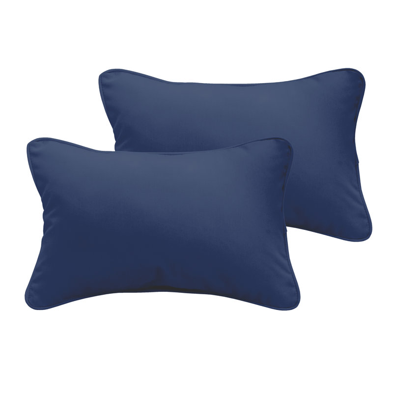 Coussin Selene, Marin, 12 po x 18 po
