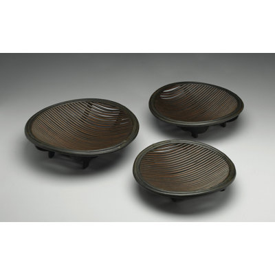 3-Piece Wicker Platter Set