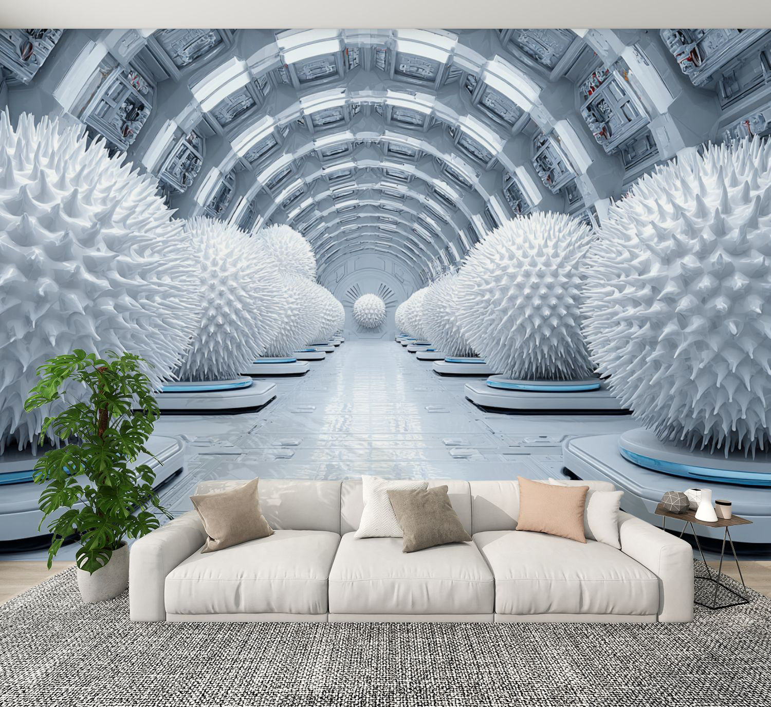 Red Barrel Studio Peel and Stick Wallpaper 3D Abstract Tunnel Space ...