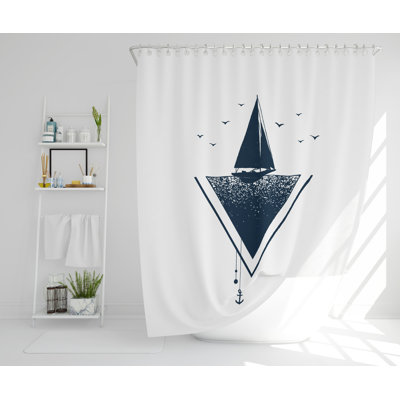 Lena Polyester Shower Curtain Set